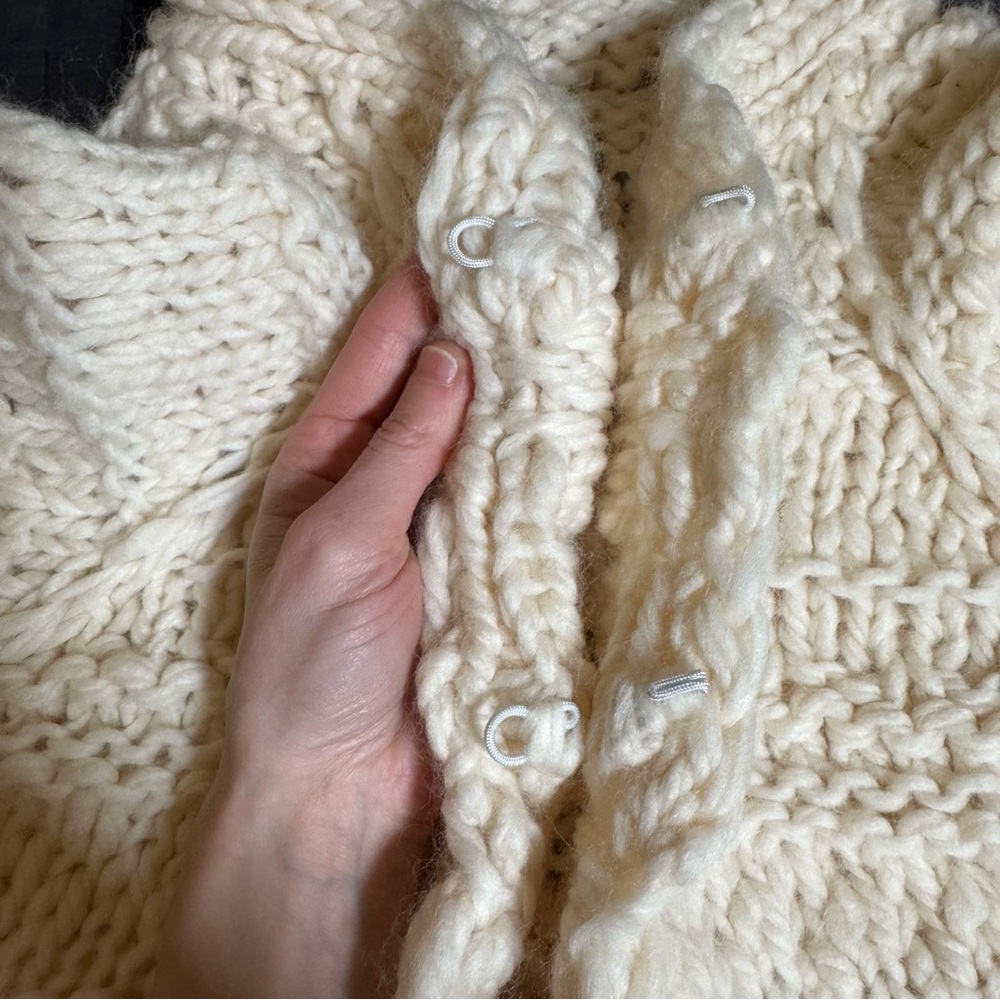 Cozy Cream Knit Cardigan - Picture 9 of 9